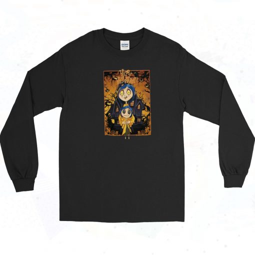 Coraline Happy Halloween Long Sleeve Shirt