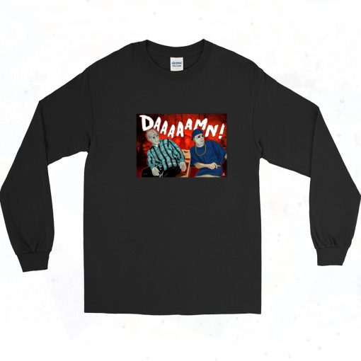 Daaaaamn Friday the 13th Vintage Long Sleeve Shirt