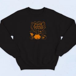 Fuck Donald Trump Witch Pumpkin Sweatshirt