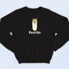 Funny Purrito Graphic Sweatshirt