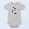 Girl Face Graffiti Unisex Baby Onesie