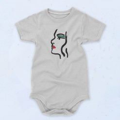 Girl Face Graffiti Unisex Baby Onesie