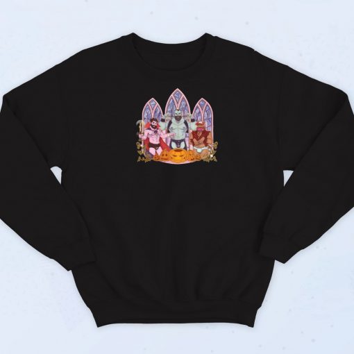 Halloween Bears Monsters Retro Sweatshirt