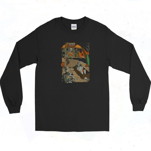 Halloween Forever Tiki Bar Long Sleeve Shirt