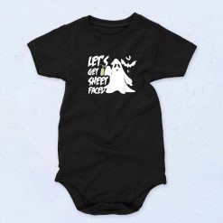 Lets Get Sheet Faced Unisex Baby Onesie