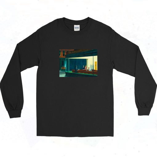 Nighthawks Halloween Vintage Long Sleeve Shirt