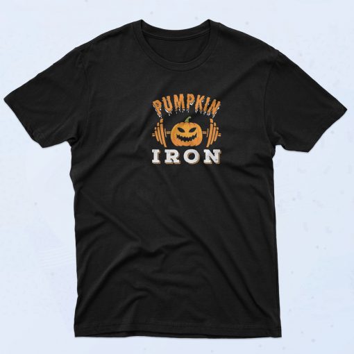 Pumpkin Iron Halloween Vintage T Shirt