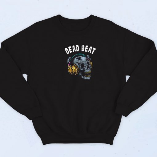 Skull DJ Dead Beat Halloween Sweatshirt