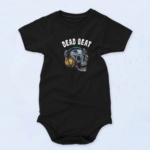 Skull DJ Dead Beat Unisex Baby Onesie