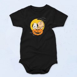 Snoopy And Charlie Brown Pumpkin Unisex BAby Onesie