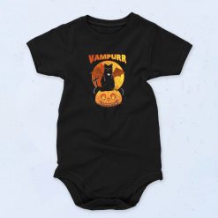 Vampurr Black Cat Unisex Baby Onesie