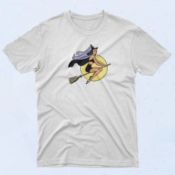 Witch Broom Halloween T Shirt