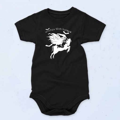 Witches With Horses Baby Onesie