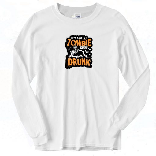 Zombie Drunk Vintage Long Sleeve Shirt