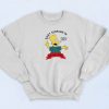 Bart Simpson In Fuck Off Dudes Sweatshirt