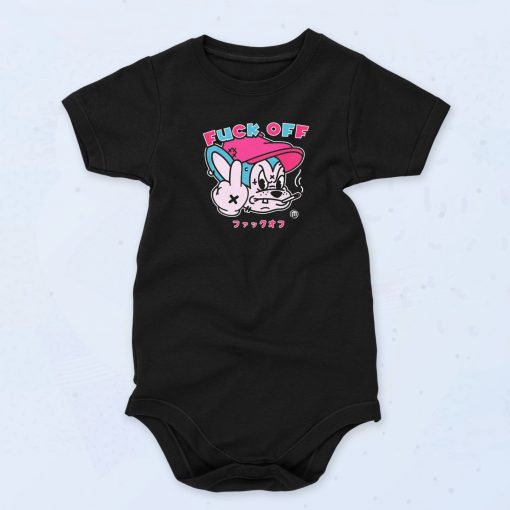 Fuck Off Cartoon Baby Onesie