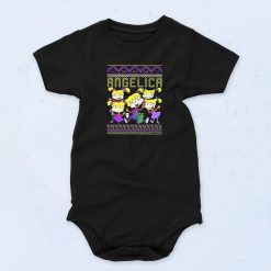 Angelica Rugrats Christmas Baby Onesie