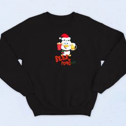 BEER PONG Penguin Christmas Sweatshirt
