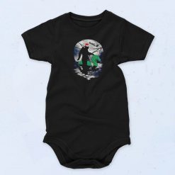 Bigfoot Riding Loch Ness Santa Baby Onesie