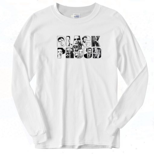 Black Proud Vintage Long Sleeve Shirt