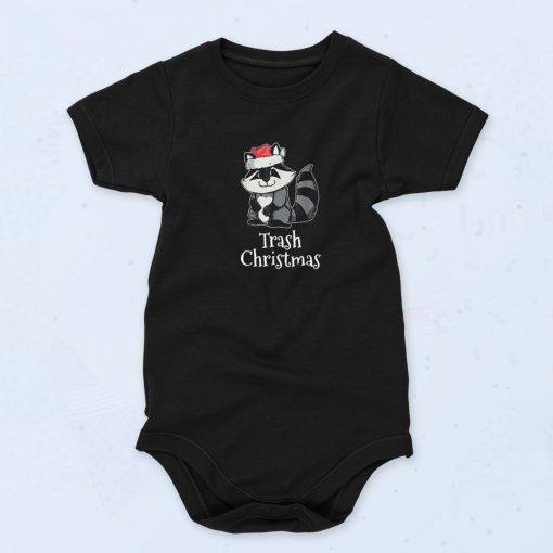 Christmas Trash Panda Raccoon Baby Onesie