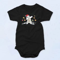 Dabbing Santa Bear Baby Onesie