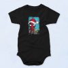 Deadpool And Baby Yoda Christmas Baby Onesie