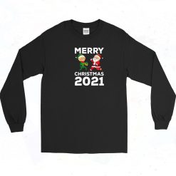 Elf And Santa Christmas Long Sleeve Shirt