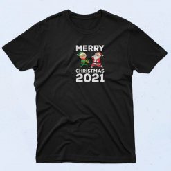 Elf And Santa Christmas T Shirt