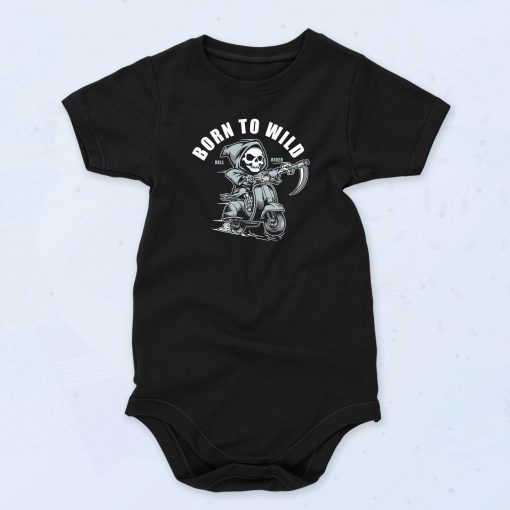 Grim Reaper Scooter Unisex Baby Onesie