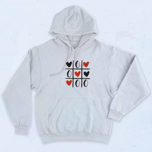 Hearts Tic Tac Toe Hoodie