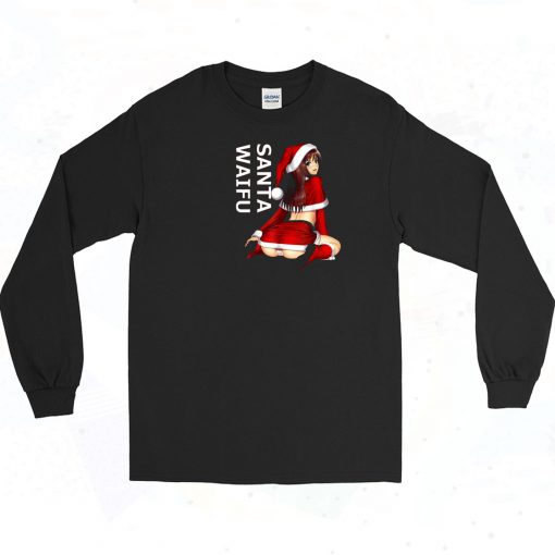 Hentai Santa Waifu Long Sleeve Shirt