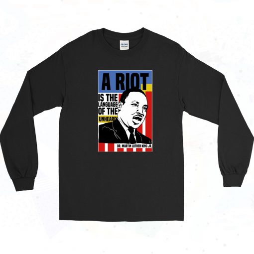 MLK A Riot Vintage Long Sleeve Shirt