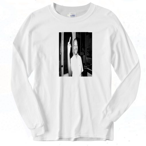 MLK Middle Finger Vintage Long Sleeve Shirt