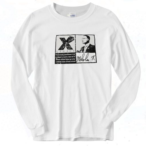 Malcolm X Legacy Vintage Long Sleeve Shirt