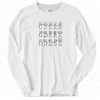 Math Stick Figures Vintage Long Sleeve Shirt