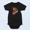 Monkey Playing Skateboarding Unisex Baby Onesie