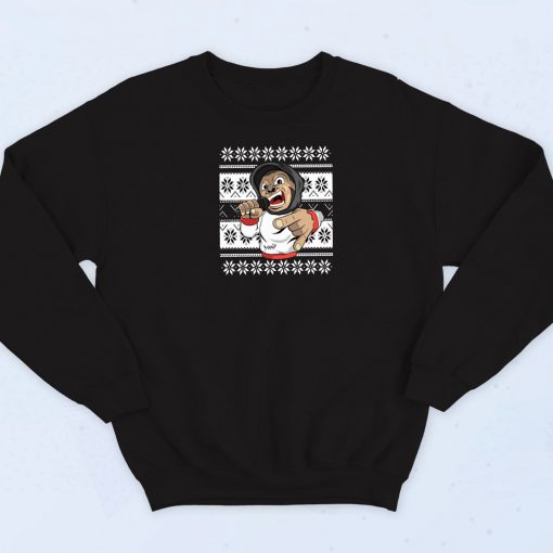 Monkey Rapper Christmas Swag Sweatshirt