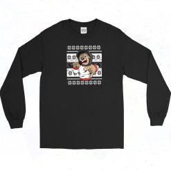 Monkey Rapper Christmas Vintage Long Sleeve Shirt