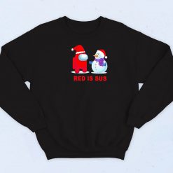 Red Is Sus Christmas Funny Sweatshirt