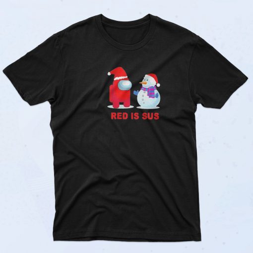 Red Is Sus Christmas T Shirt