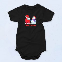 Red Is Sus Christmas Unisex Baby Onesie