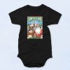 Santa Claus And Kickin Reindeer Baby Onesie