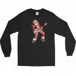 Santa Rocker Vintage Long Sleeve Shirt