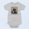 Black Cat Gardening Baby Onesie