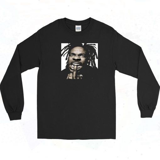 Busta Rhymes Biting Finger Long Sleeve Shirt