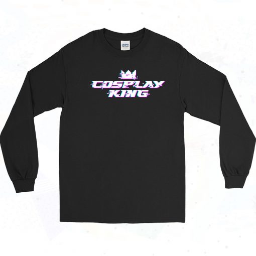 Cosplay King Glitch Logo Long Sleeve Shirt