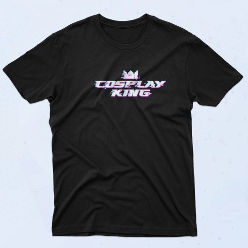 Cosplay King Glitch Logo T Shirt