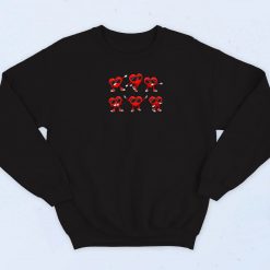 Dancing Hearts Funny Sweatshirt