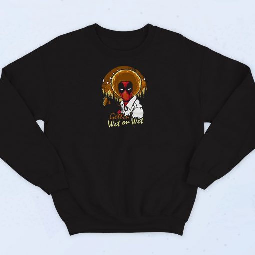 Deadpool Parody Bob Ross Sweatshirt